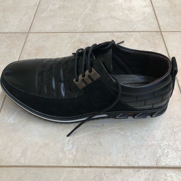 Gatsby Men’s Oxford Derby Black Leather Comfort Shoes - Picture 7 of 10